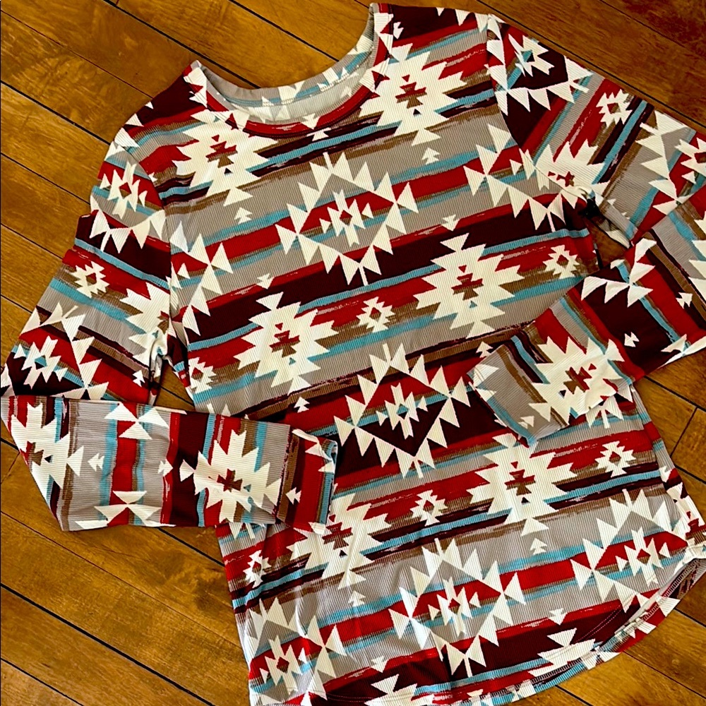 Aztec Patterned Women's Top